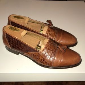 Johnston Murphy crocodile and lizard shoes 8.5